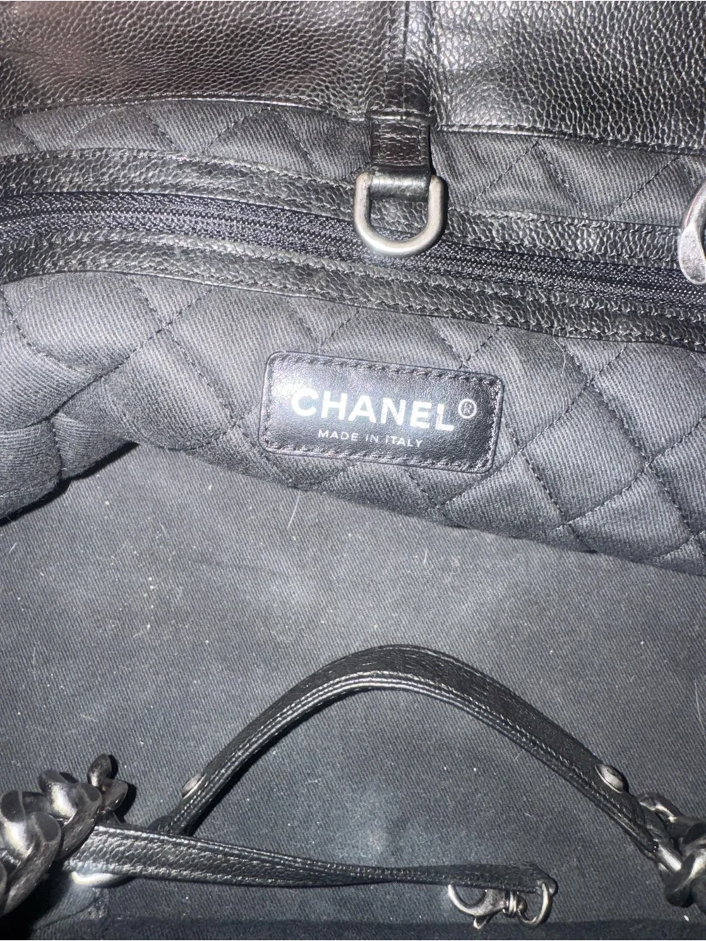CHANEL chain tote